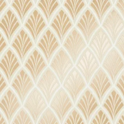 Laura Ashley Papier peint intissé Florin imprimé géométrique or L.1000 x l.52cm* Papier Peint Art Déco