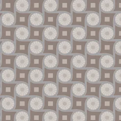 Lutece Papier peint intissé Heritage fleurs vintage gris bleuté, taupe l.1005 x l.53cm Lutèce