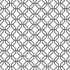 Hot Lutece Papier peint intissé Jardin Secret mat et satiné hexagone blanc, noir l.1000 x l.53 cm