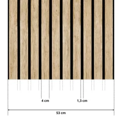 Outlet Muralo Papier Peint Intissé PLANCHES Imitation Bois Pour Salon 53cm x 300cm