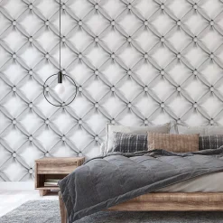 Best Muralo Papier Peint Intissé Pour La Chambre MATELASSE Matiere Grise 3D Effet