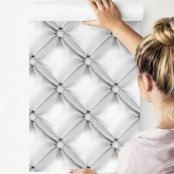 Best Muralo Papier Peint Intissé Pour La Chambre MATELASSE Matiere Grise 3D Effet