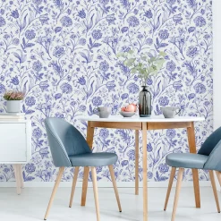 Discount Muralo Papier Peint Intissé Pour Chambre FLEURS Feuilles Plantes Nature