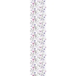 Discount Ambiance Sticker Papier peint intissé pré-encollé - FLEURS ROSES ET VIOLETTES - 1 rouleau de 300x60cm
