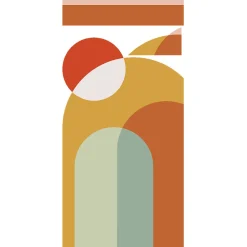 Ambiance Sticker Papier peint intissé pré-encollé fresques géantes - ARCHES DU CRÉPUSCULE - 125x60cm* Papier Peint Art Déco