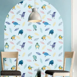 Ambiance Sticker Papier peint intissé pré-encollé fresques géantes - ARCHE DES OISEAUX - 87x60cm* Papier Peint Art Déco