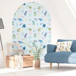 Ambiance Sticker Papier peint intissé pré-encollé fresques géantes - ARCHE DES OISEAUX - 87x60cm* Papier Peint Art Déco