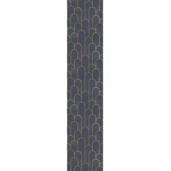 Ambiance Sticker Papier peint intissé pré-encollé - BLEU CHIC ARCHES - 1 rouleau de 300x60cm* Papier Peint Géométrique