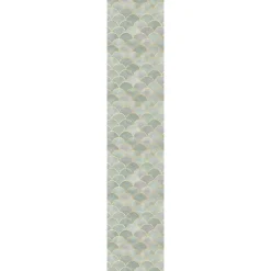 Ambiance Sticker Papier peint intissé pré-encollé - ORNEMENTS CHIC VERT - 1 rouleau de 300x60cm* Papier Peint Art Déco|Papier Peint Pour Salon