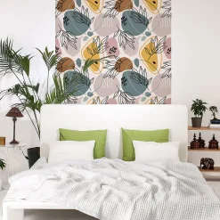 Sale Ambiance Sticker Papier peint intissé pré-encollé - SCANDINAVE FEUILLES D'OLIVIER - 1 rouleau de 300x60cm