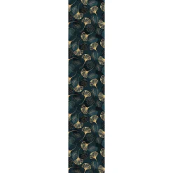 Outlet Ambiance Sticker Papier peint intissé pré-encollé - FEUILLE DE GINKGO BLEU - 1 rouleau de 300x60cm