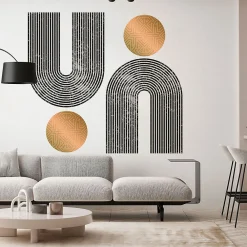 Ambiance Sticker Papier peint intissé pré-encollé fresques géantes - ARCHES ABSTRAITES AZTEC - 80x60cm* Papier Peint Art Déco