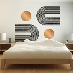 Ambiance Sticker Papier peint intissé pré-encollé fresques géantes - ARCHES ABSTRAITES AZTEC - 80x60cm* Papier Peint Art Déco