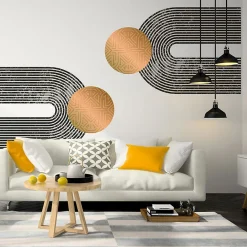 Ambiance Sticker Papier peint intissé pré-encollé fresques géantes - ARCHES ABSTRAITES AZTEC - 80x60cm* Papier Peint Art Déco