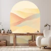 Ambiance Sticker Papier peint intissé pré-encollé fresques géantes - ARCHE COUCHER DE SOLEIL DÉSERTIQUE - 170x120cm* Papier Peint Art Déco