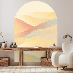 Ambiance Sticker Papier peint intissé pré-encollé fresques géantes - ARCHE COUCHER DE SOLEIL DÉSERTIQUE - 170x120cm* Papier Peint Art Déco