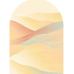Ambiance Sticker Papier peint intissé pré-encollé fresques géantes - ARCHE COUCHER DE SOLEIL DÉSERTIQUE - 170x120cm* Papier Peint Art Déco