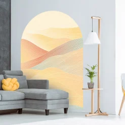 Ambiance Sticker Papier peint intissé pré-encollé fresques géantes - ARCHE COUCHER DE SOLEIL DÉSERTIQUE - 170x120cm* Papier Peint Art Déco