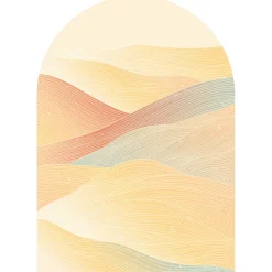 Ambiance Sticker Papier peint intissé pré-encollé fresques géantes - ARCHE COUCHER DE SOLEIL DÉSERTIQUE - 170x120cm* Papier Peint Art Déco