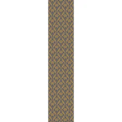 Ambiance Sticker Papier peint intissé pré-encollé - SCANDINAVE ART DÉCO BLEU FONCÉ - 1 rouleau de 300x60cm* Papier Peint Art Déco