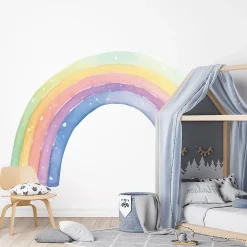Ambiance Sticker Papier peint intissé pré-encollé fresques géantes - FRESQUE ARC-EN-CIEL - 170x120cm*Enfant Papier Peint Enfant