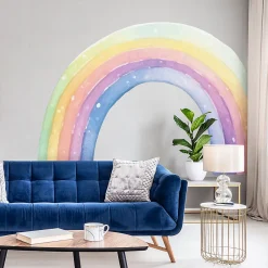 Ambiance Sticker Papier peint intissé pré-encollé fresques géantes - FRESQUE ARC-EN-CIEL - 170x120cm*Enfant Papier Peint Enfant