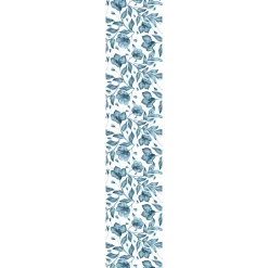 Ambiance Sticker Papier peint intissé pré-encollé - FLEURS D'ÉTÉ BLEUES - 1 rouleau de 300x60cm* Papier Peint Fleuri