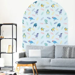 Ambiance Sticker Papier peint intissé pré-encollé fresques géantes - ARCHE DES OISEAUX - 175x120cm* Papier Peint Art Déco