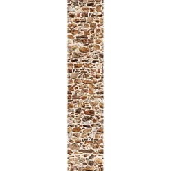 Online Ambiance Sticker Papier peint intissé pré-encollé - MUR EN PIERRE D'ARDENNE - 1 rouleau de 300x60cm