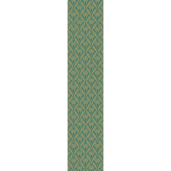 Ambiance Sticker Papier peint intissé pré-encollé - SCANDINAVE ART DÉCO BLEU CANARD - 1 rouleau de 300x60cm* Papier Peint Art Déco