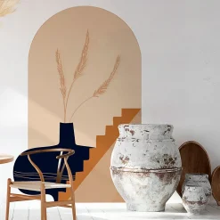 Ambiance Sticker Papier peint intissé pré-encollé fresques géantes - ARCHE VASE GÉANT - 100x60cm* Papier Peint Art Déco