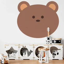 Outlet Ambiance Sticker Papier peint intissé pré-encollé fresques géantes - OURSON - 57x60cm