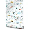 Discount Muralo Papier Peint Intissé RUE Véhicules Pour Chambre D'Enfant