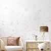 Acte Déco Papier peint panoramique enfant Danse des Feuilles, Beige 450 x 250cm*Enfant Papier Peint Enfant