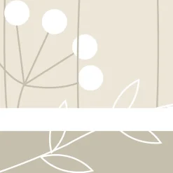 Acte Déco Papier peint panoramique enfant Mélodie des plantes, Beige 150 x 250cm*Enfant Papier Peint Enfant