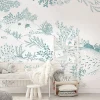 Acte Déco Papier peint panoramique enfant Jardin sous-marin, Vert 150 x 250cm*Enfant Papier Peint Enfant
