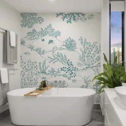 Acte Déco Papier peint panoramique enfant Jardin sous-marin, Vert 150 x 250cm*Enfant Papier Peint Enfant