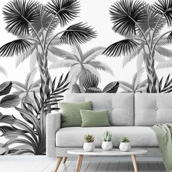 GoodHome Papier peint panoramique Tarama L.280 x l.159 cm* Papier Peint Naturel Et Tropical|Papier Peint