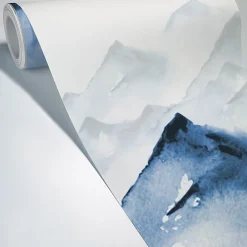 New 99DECO Papier peint panoramique - Yukon - Bleu - intissé : 150g/m² - 5 lés : 240x270cm