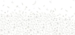 Best Acte Déco Papier peint panoramique enfant Danse des Feuilles, Gris clair 150 x 250cm