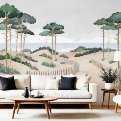 Hot 99DECO Papier peint panoramique - Les Landes - Multicolore - intissé : 150g/m² - 7 lés : 336x270cm