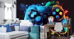 Discount Muralo Papier Peint Photo MANETTE DE JEU Abstraction Pour Chambre D'Adolescent 360cm x 240cm