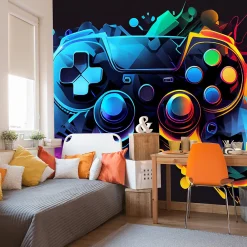 Discount Muralo Papier Peint Photo MANETTE DE JEU Abstraction Pour Chambre D'Adolescent 360cm x 240cm