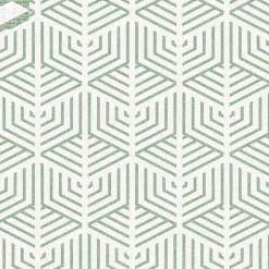 GoodHome Papier peint pré-encollé vinyle intissé géométrique Easy Roll Bassia vert l.53 x H.1005 cm* Papier Peint Pré-Encollé|Papier Peint Géométrique