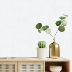 GoodHome Papier peint pré-encollé vinyle intissé uni blanc Easy Roll Coppins l.53 x H.1005 cm* Papier Peint Pour Chambre|Papier Peint Uni