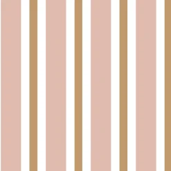 GoodHome Papier peint pré-encollé vinyle intissé rayures rose Easy Roll Penrose l.53 x H.1005 cm* Papier Peint Pré-Encollé|Papier Peint