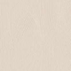 Discount GoodHome Papier peint pré-encollé vinyle intissé géométrique Easy Roll Barlow beige l.53 x H.1005 cm