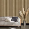 Grandeco Papier peint vinyle expansé sur intissé effet lattes de bois foncé L.1005 x l.53cm* Papier Peint Pour Couloir|Papier Peint Imitant