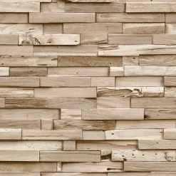 Grandeco Papier peint vinyle expansé intissé effet parmant de bois clair L.1005 x l.53cm* Papier Peint Pour Couloir|Papier Peint Imitant