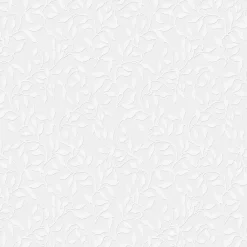 Clearance GoodHome Papier peint vinyle expansé sur intissé Kerria blanc
